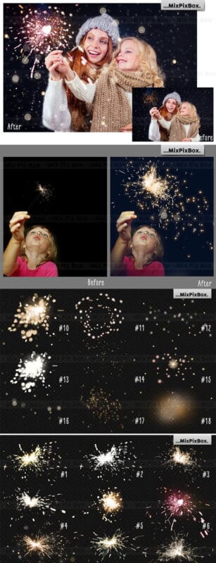 CreativeMarket - Sparkler Photo Overlays Sparkler Photo Overlays
