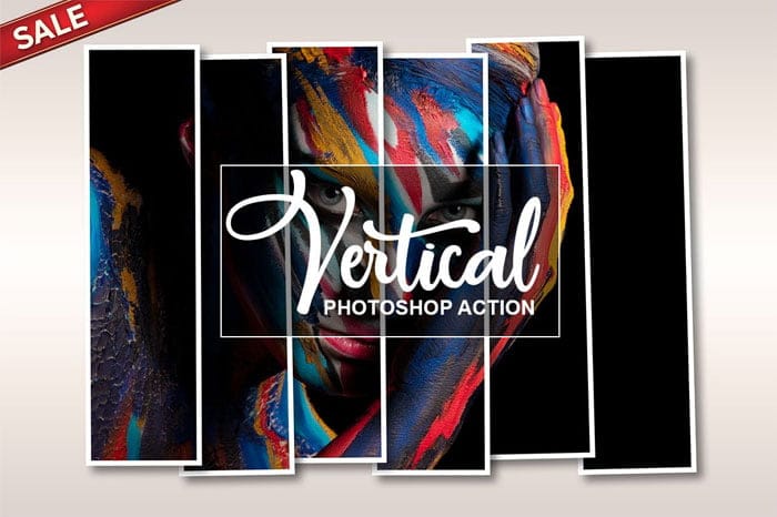 CreativeMarket - Vertical Panel Photoshop Action Vertical Panel Photoshop Action