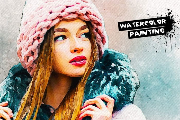 CreativeMarket - Watercolor Painting Effect Watercolor Painting Effect