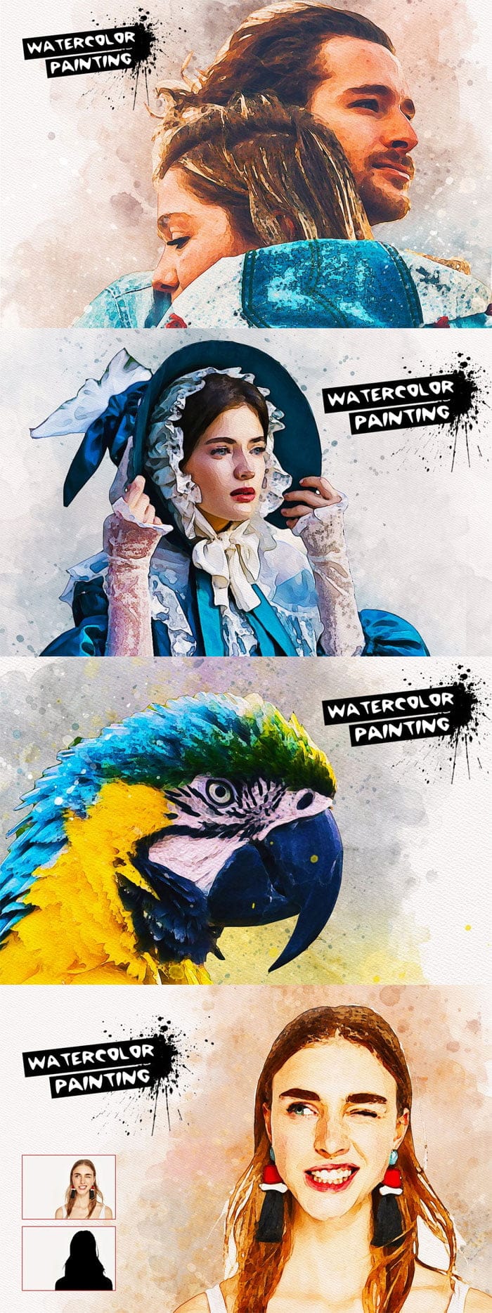CreativeMarket - Watercolor Painting Effect Watercolor Painting Effect