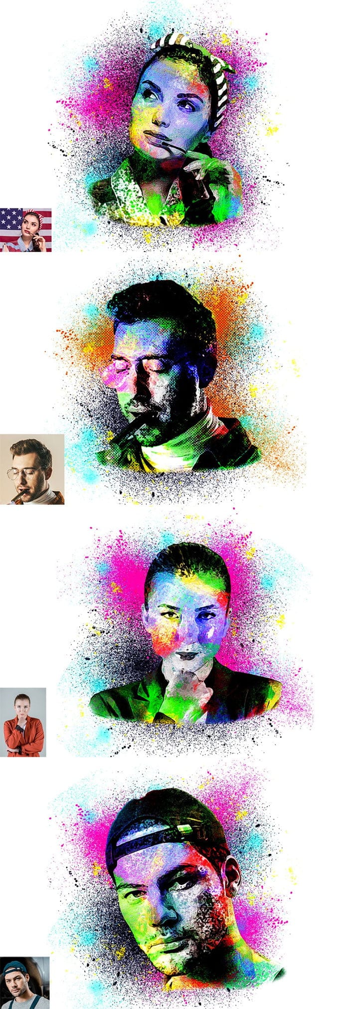 Face Painting Art Photoshop Action Face Painting Art Action