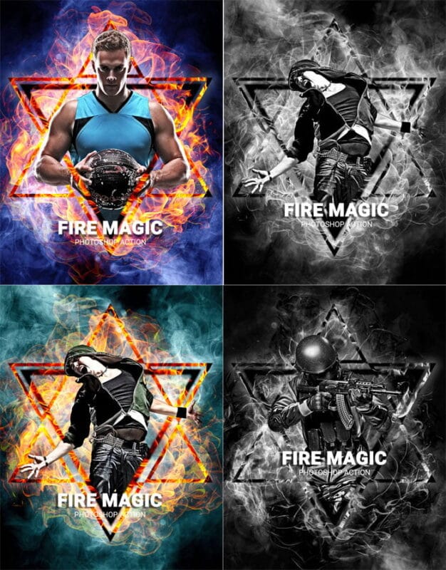 Fire Magic Photoshop Action Fire Magic Photoshop Action