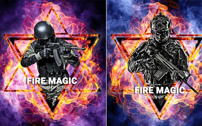 Fire Magic Photoshop Action Fire Magic Photoshop Action