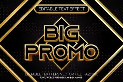 Gold Black Luxury Text Effect