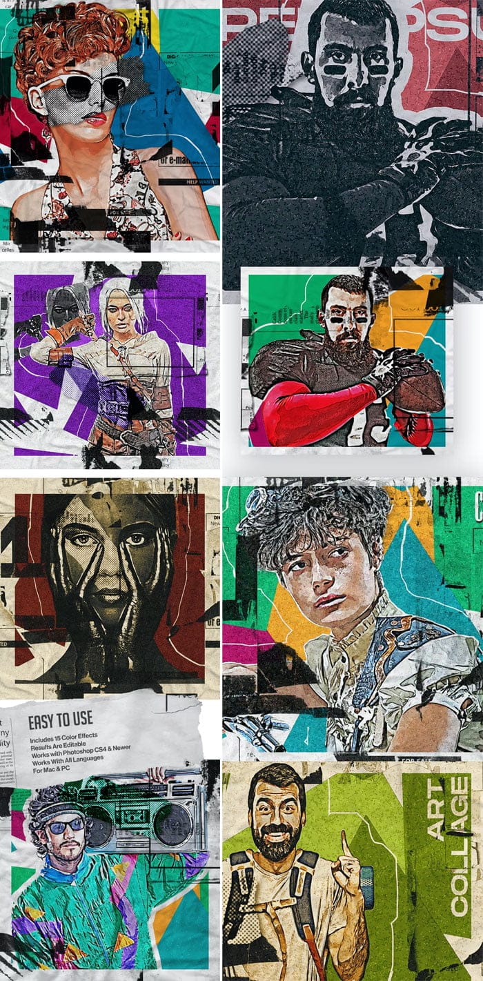 Graphicriver - Collage Art Photoshop Action Collage Art Action