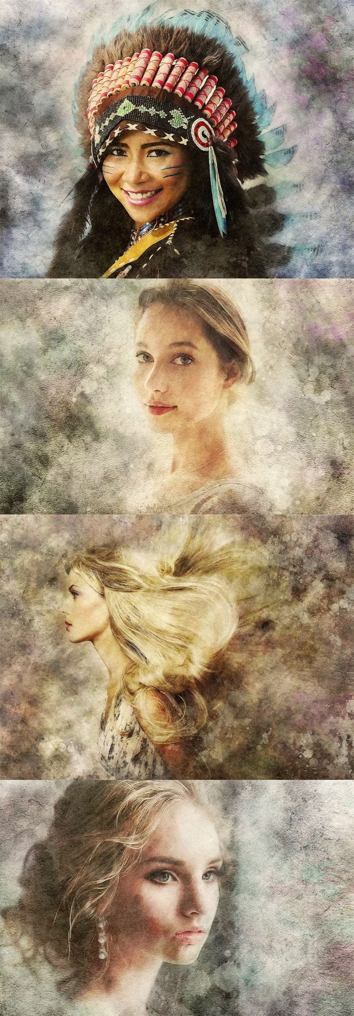 Grunge Art CS3+ Photoshop Action Grunge Art CS3+ Action