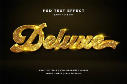 Luxurious 3D Text Style Effect
