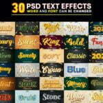 Luxury Photoshop Editable 3d Text Effect Style Pack