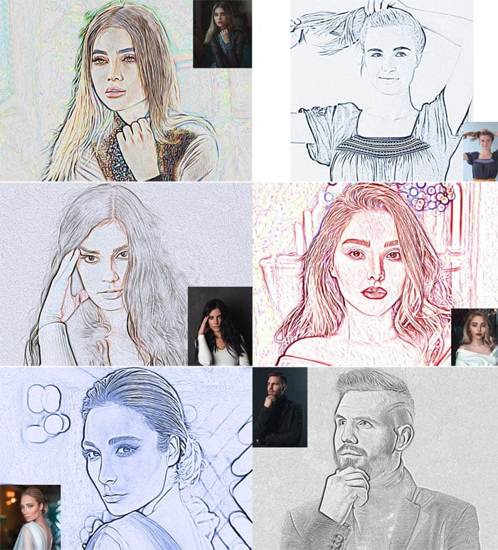 Outline Oil Photoshop Action Outline Oil Photoshop Action
