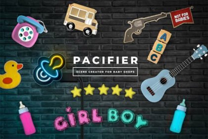 Pacifier Baby Shop Scene Creator