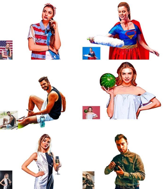 Pro Cartoon Effect Photoshop Action Pro Cartoon Effect Photoshop Action