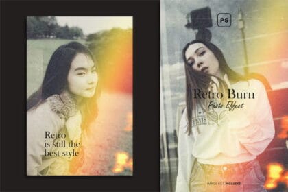 Retro Burn Photo Effect