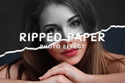 Ripped Paper Photo Effect
