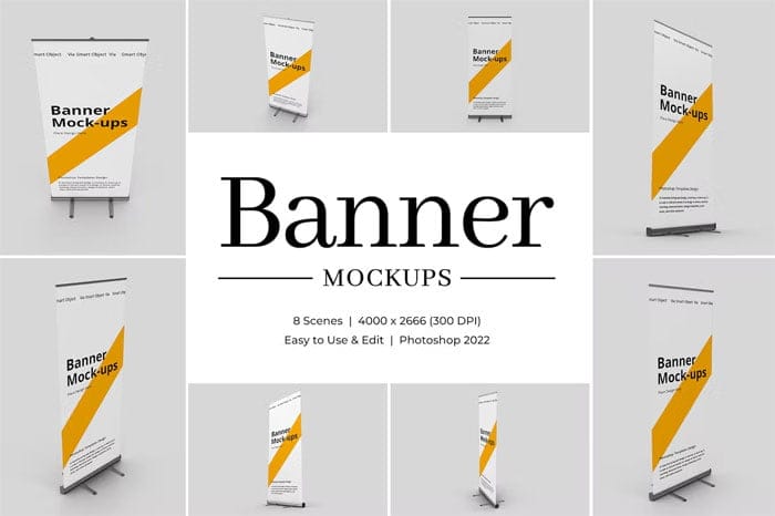 Roll Banner Mockups Roll Banner Mockups