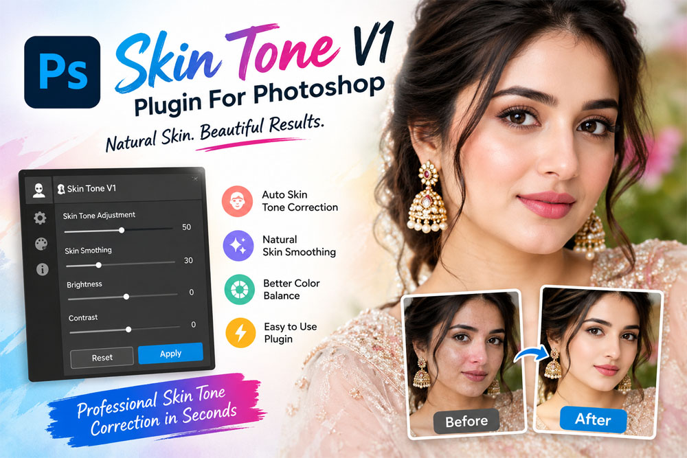 Skin Tone V1 Plugin For Photoshop