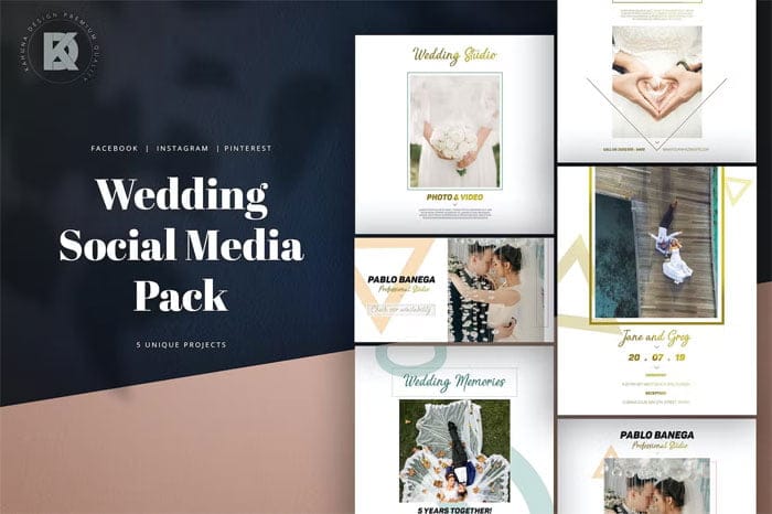 Social Media Pack for Wedding Social Media Pack for Wedding
