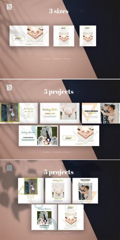 Social Media Pack for Wedding Social Media Pack for Wedding