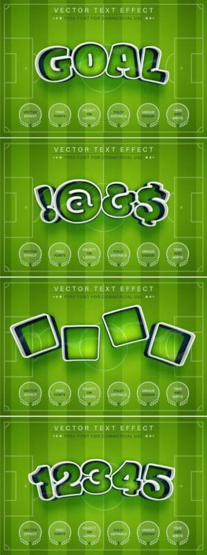 Sport Football Editable Text Effect Font Style Sport Football Editable Text Effect Font Style