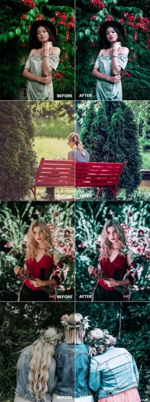 Strawberry Forest Photoshop Action & Lightroom Strawberry Forest Action Lightroom