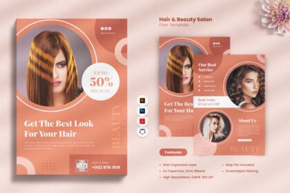 Trifold Brochure for Hair and Beauty Salons