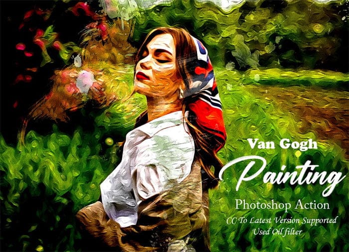 Van Gogh Painting Photoshop Action Van Gogh Painting Action