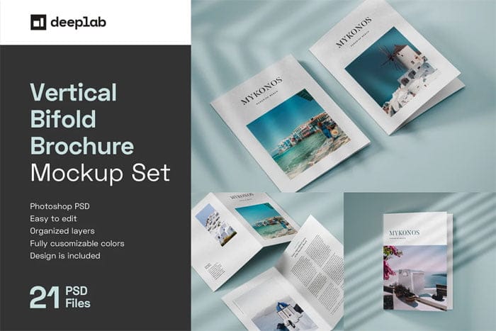 Vertical Bifold Brochure Set