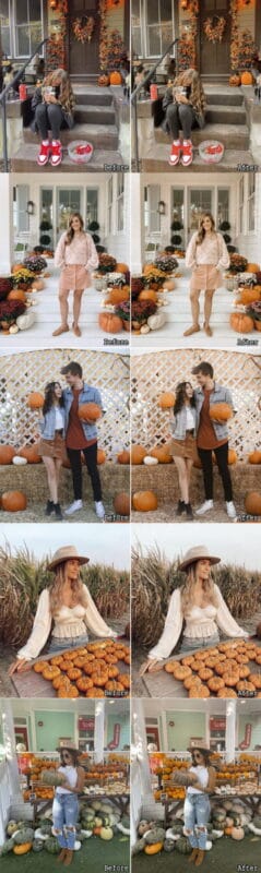 5 Pumpkin Pie Lightroom Mobile Presets 5 Pumpkin Pie Lightroom Mobile Presets