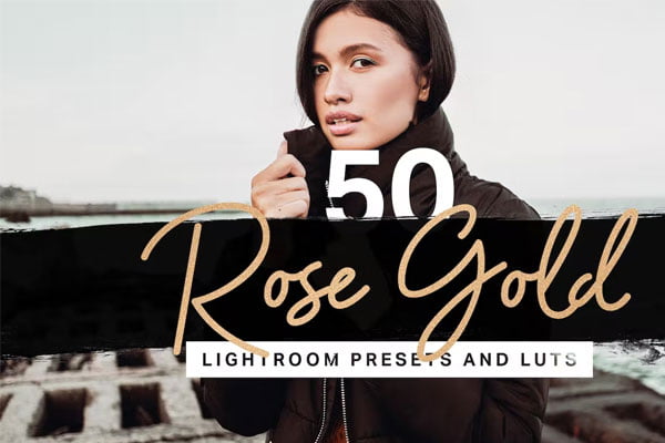 50 Rose Gold Presets LUTs