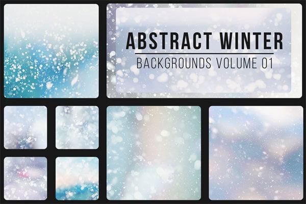 Abstract Winter Backgrounds Vol. 01