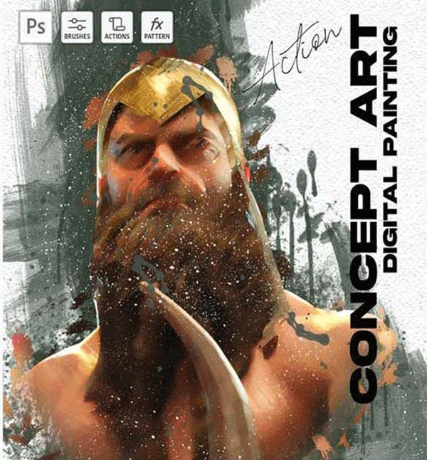 Concept Art Digital Painting Photoshop Action Concept Art Digital Painting Action