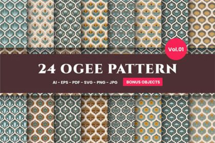 Decorative Moroccan Ogee Seamless Pattern