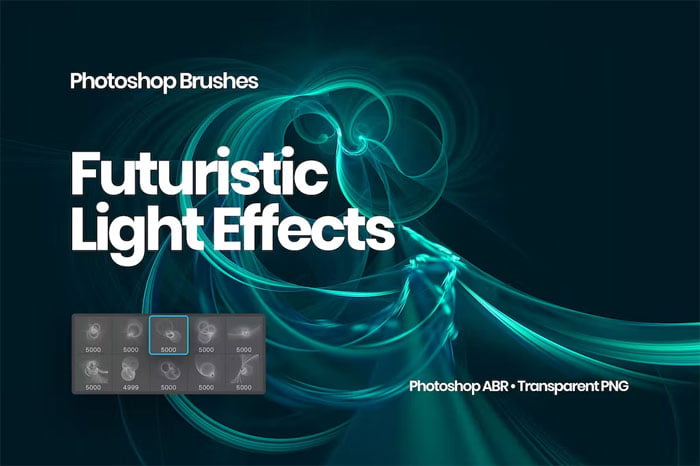 Futuristic Light Effects Brushes
