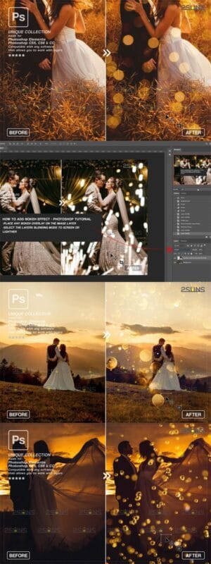 Gold Bokeh Overlay Photo Overlays Gold Bokeh Overlay Photo Overlays