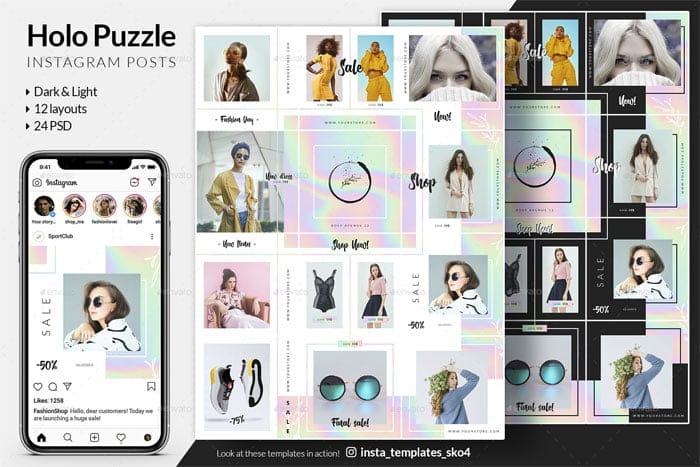 Holographic Puzzle Instagram Posts Holographic Puzzle Instagram Posts