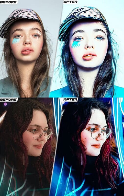 Painted Photoshop Actions Painted Photoshop Actions