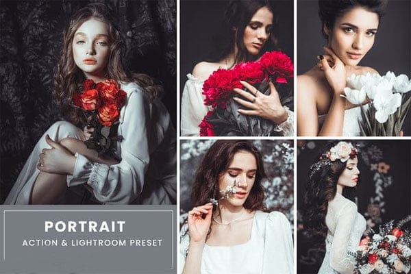 Portrait Photoshop Action & Lightrom Presets Portrait Photoshop Action Presets