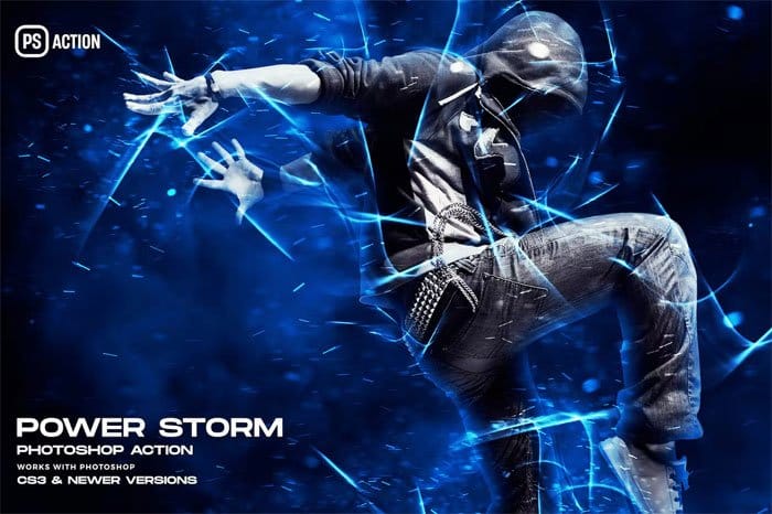 Power Storm Photoshop Action Power Storm Photoshop Action