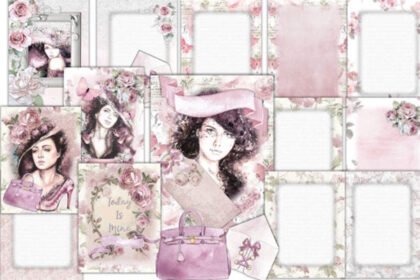Printable Backgrounds Pretty in Pink