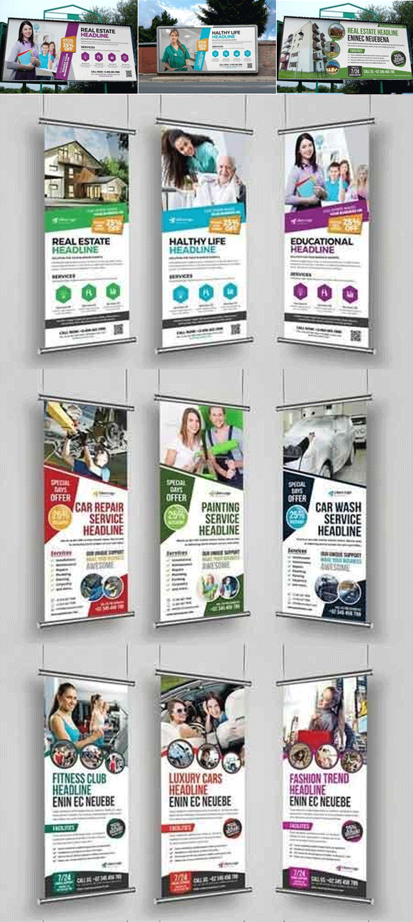 Rollup Banner And Billboard Bundle Rollup Banner And Billboard Bundle