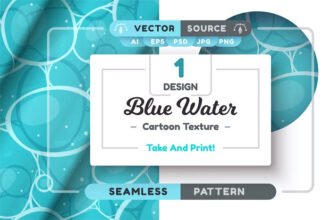 Seamless Blue Water Pattern