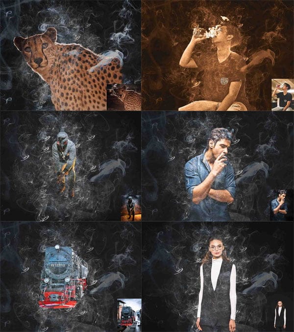 Smoke Explosion Photoshop Action