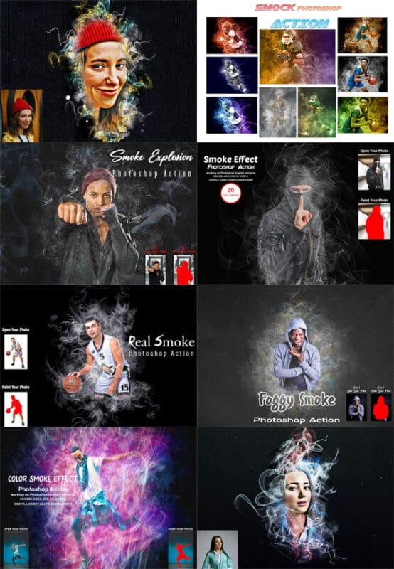 Smoke Photoshop Action Bundle Smoke Photoshop Action Bundle