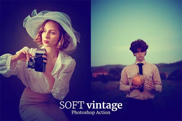 Soft Vintage Photoshop Action Soft Vintage Photoshop Action