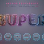 Super Lightning Editable Text Effect Font style