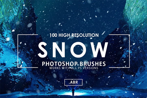 100 Snow Photoshop Brushes