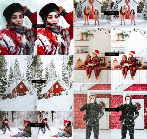 12 x Lightroom Presets Red and White 12 x Lightroom Presets Red and White