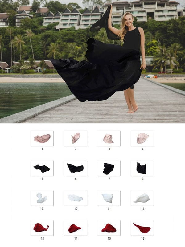16 Flowing Dress Overlays 16 Flowing Dress