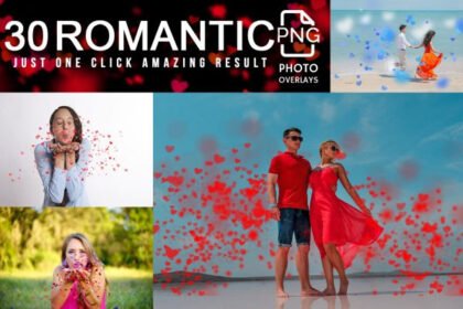 30 Romantic Photo Overlay