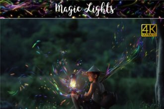 4k Magic Lights Overlays