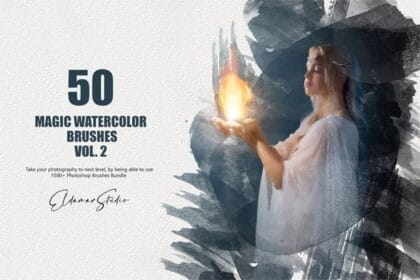 50 Magic Watercolor Brushes